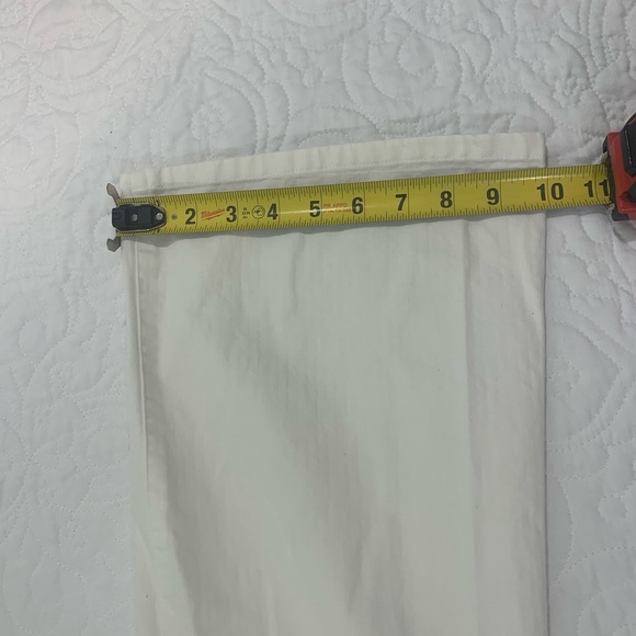 I.E. Womens Size 14 Petite Relaxed Fit Straight Leg White Denim Jeans EUC - Picture 6 of 10